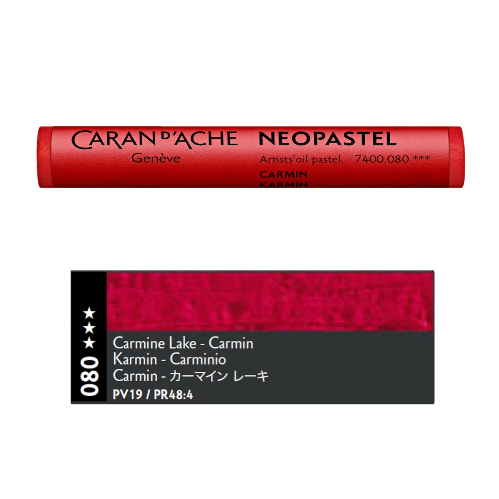 Pastel olejna Neopastel - Caran d'Ache - 080, Carmine Lake