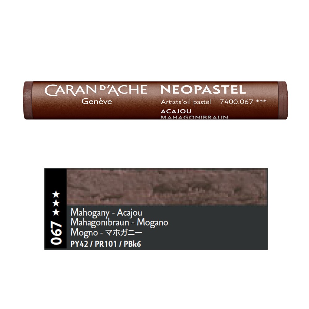 Neopastel Artists' oil pastel - Caran d'Ache - 067, Mahogany