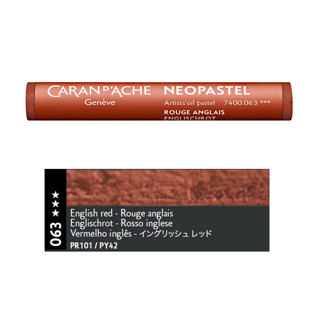 Pastel olejna Neopastel - Caran d'Ache - 063, English Red