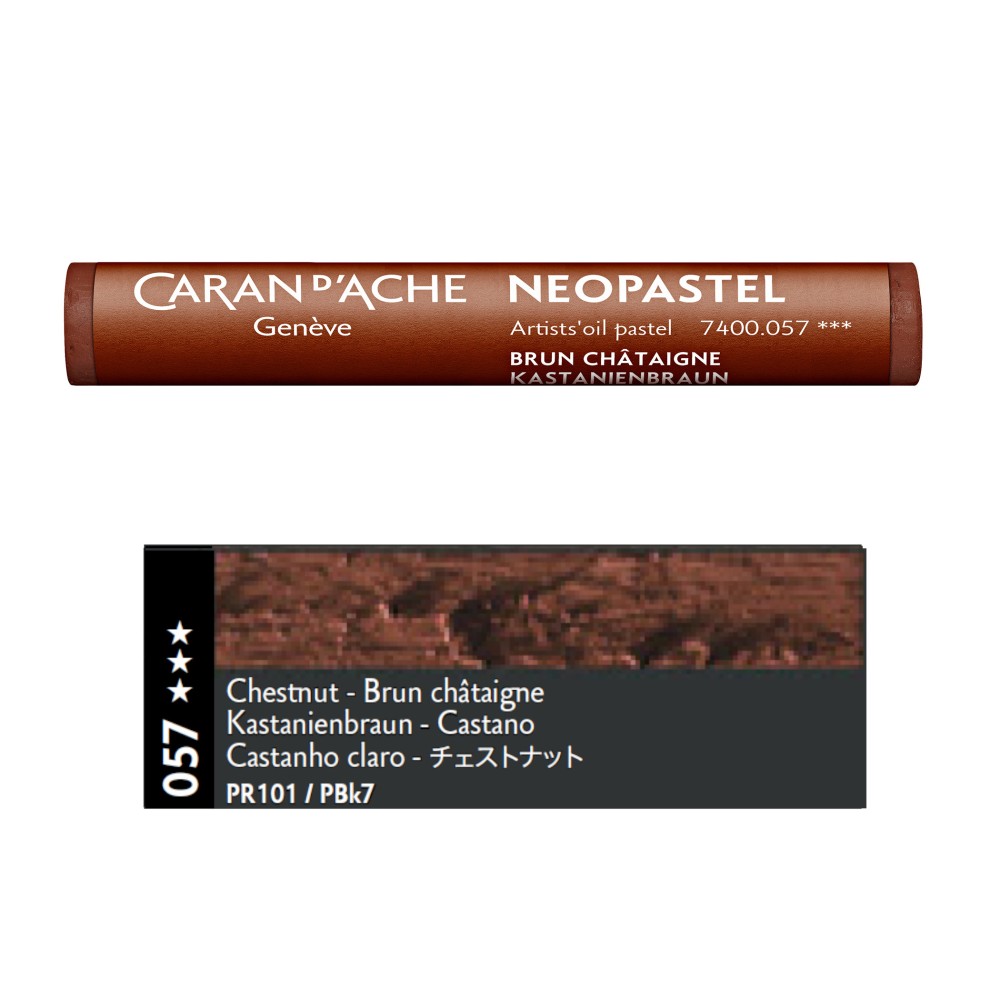 Neopastel Artists' oil pastel - Caran d'Ache - 057, Chestnut