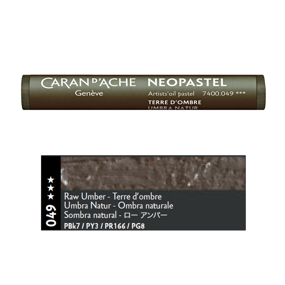 Neopastel Artists' oil pastel - Caran d'Ache - 049, Raw Umber