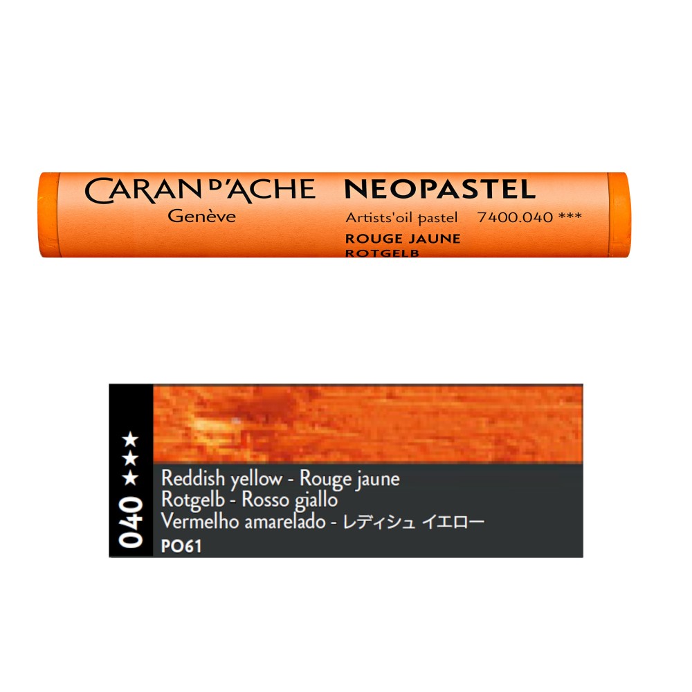 Pastel olejna Neopastel - Caran d'Ache - 040, Reddish Yellow