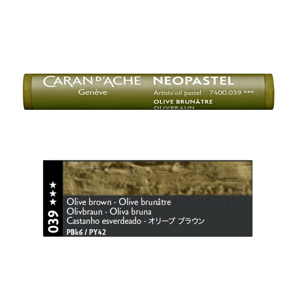 Pastel olejna Neopastel - Caran d'Ache - 039, Olive Brown