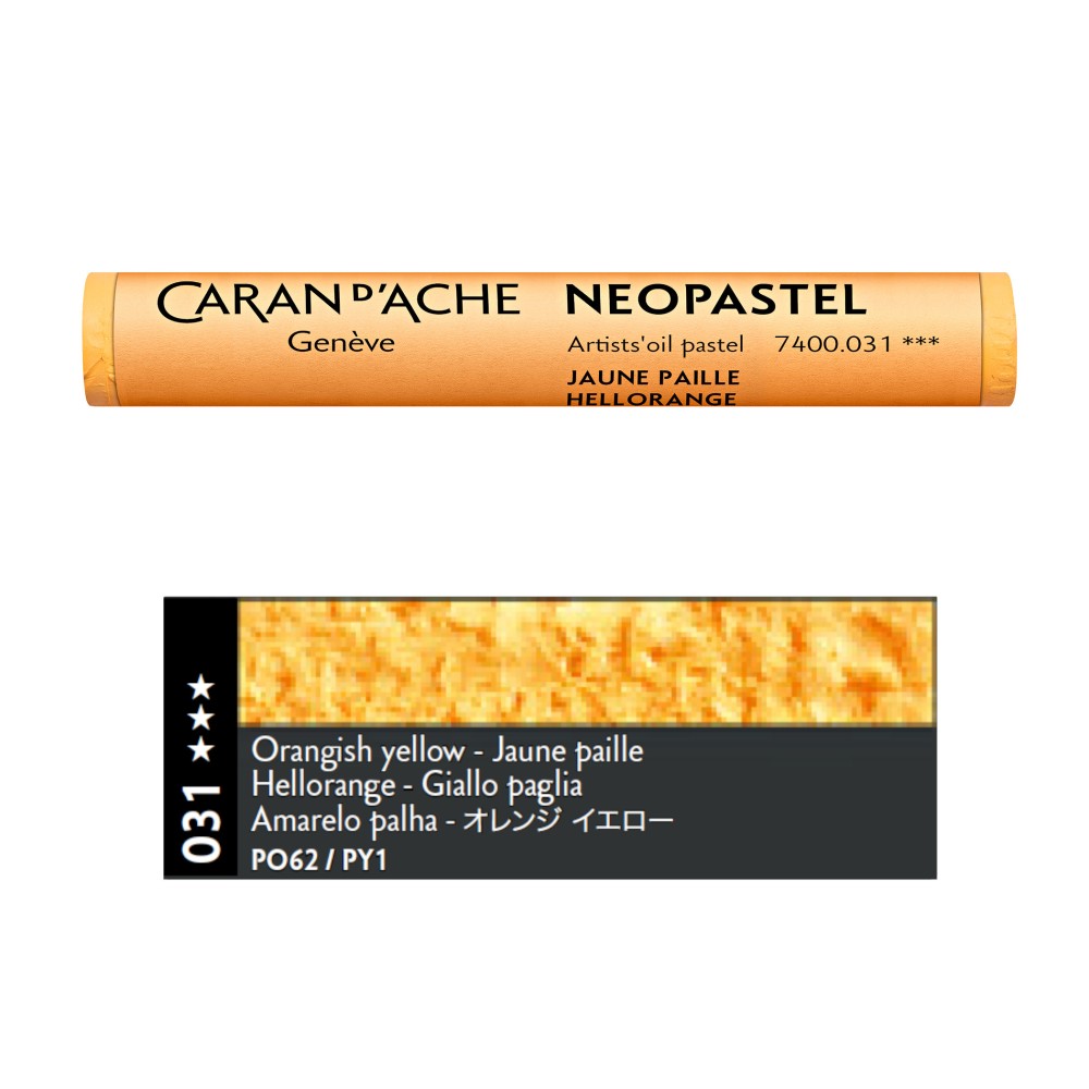 Pastel olejna Neopastel - Caran d'Ache - 031, Orangish Yellow