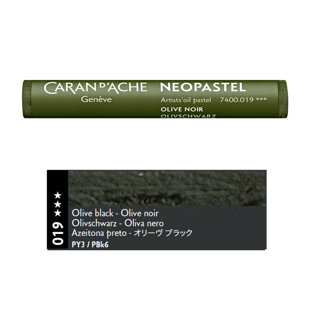 Pastel olejna Neopastel - Caran d'Ache - 019, Olive Black