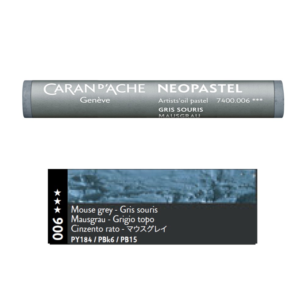 Neopastel Artists' oil pastel - Caran d'Ache - 006, Mouse Grey