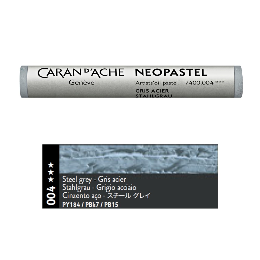 Pastel olejna Neopastel - Caran d'Ache - 004, Steel Grey