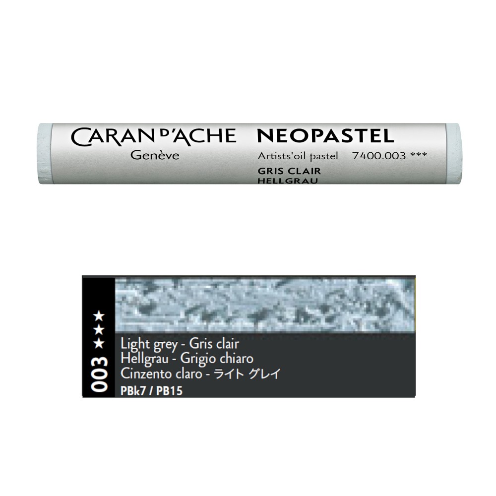 Pastel olejna Neopastel - Caran d'Ache - 003, Light Grey