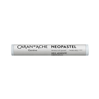 Neopastel Artists' oil pastel - Caran d'Ache - 002, Silver Grey