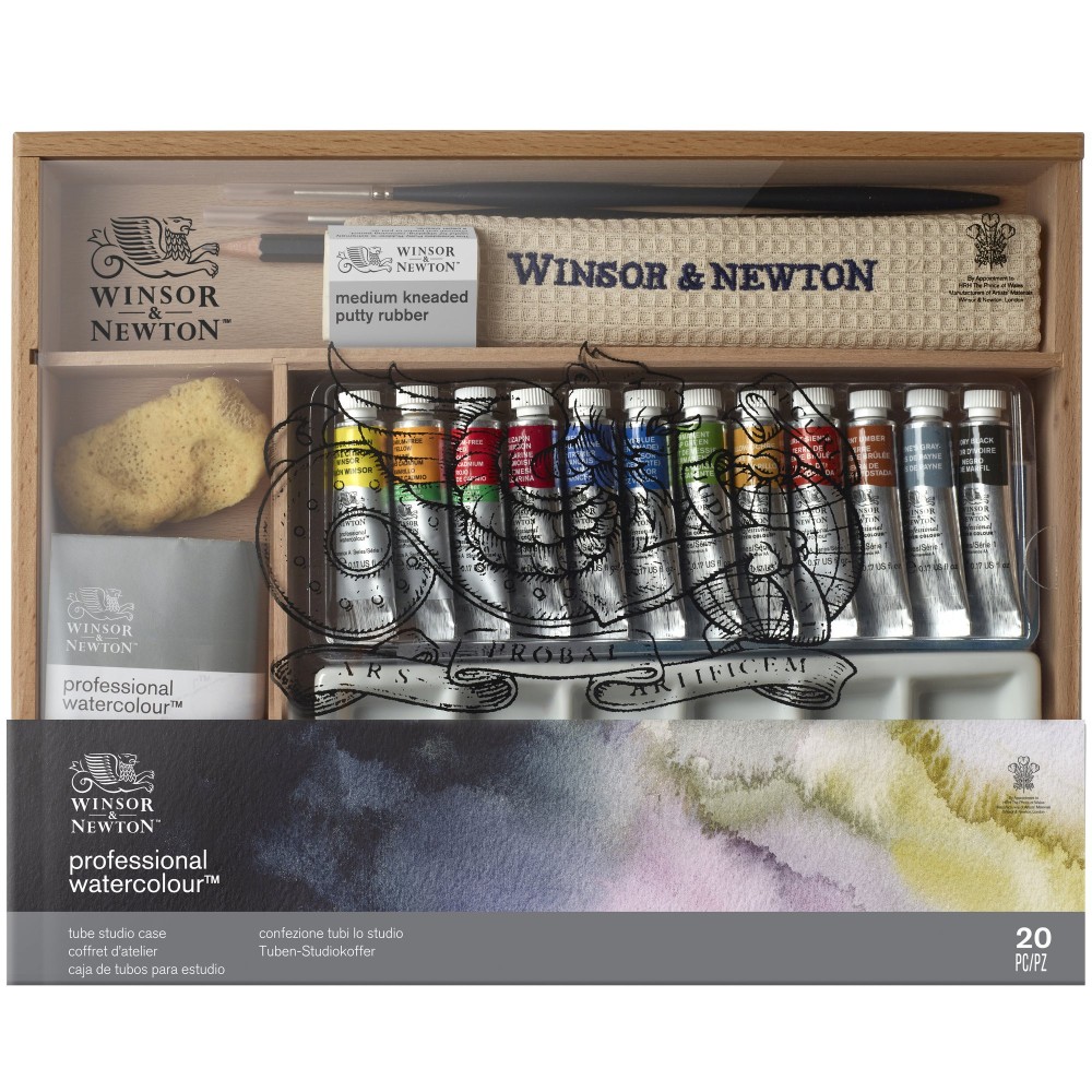 Zestaw farb akwarelowych Professional, Tube Studio - Winsor & Newton - 20 szt.