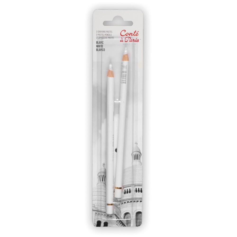 Pastel Pencils set - Conté à Paris - White, 2 pcs.