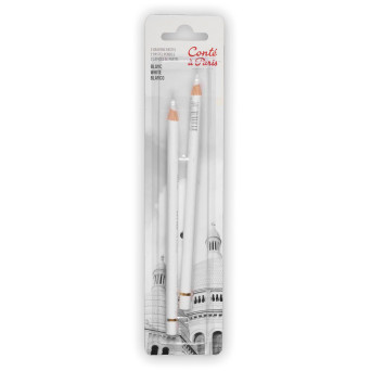Pastel Pencils set - Conté à Paris - White, 2 pcs.