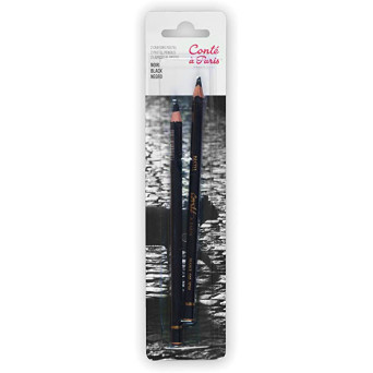 Pastel Pencils set - Conté à Paris - Black, 2 pcs.