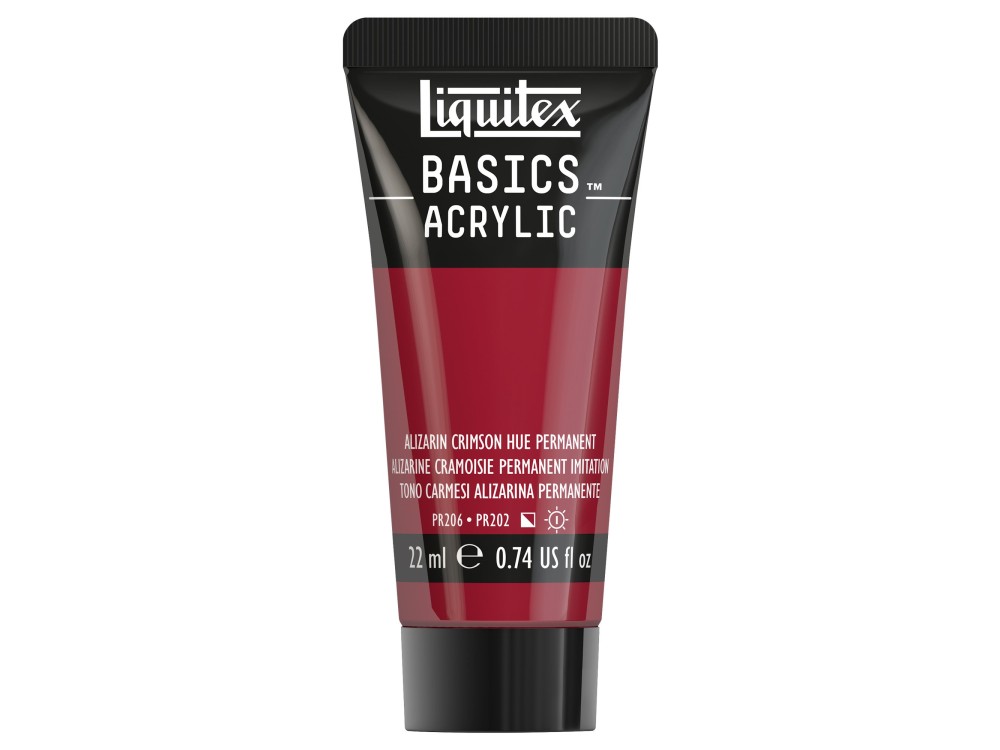 Farba akrylowa Basics Acrylic - Liquitex - 116, Alizarin Crimson Hue Permanent, 22 ml