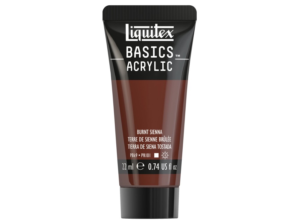 Basics Acrylic paint - Liquitex - 127, Burnt Sienna, 22 ml