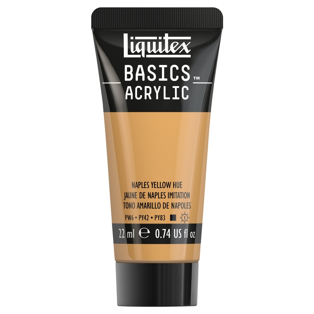 Farba akrylowa Basics Acrylic - Liquitex - 601, Naples Yellow Hue, 22 ml