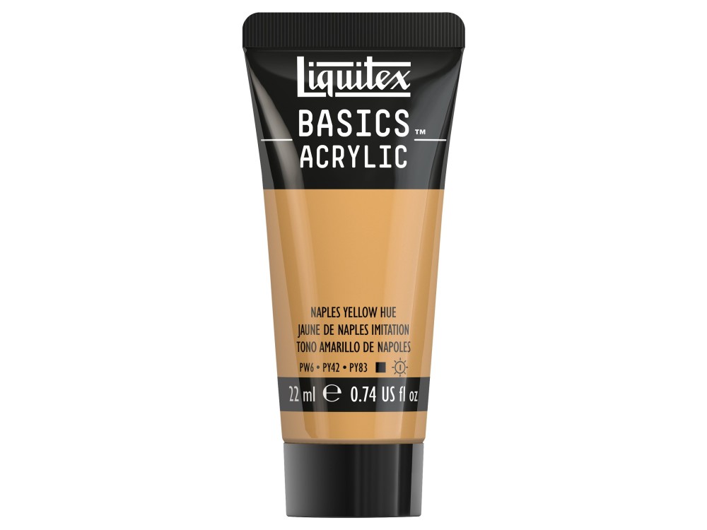 Basics Acrylic paint - Liquitex - 601, Naples Yellow Hue, 22 ml