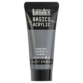 Basics Acrylic paint - Liquitex - 599, Neutral Gray, 22 ml