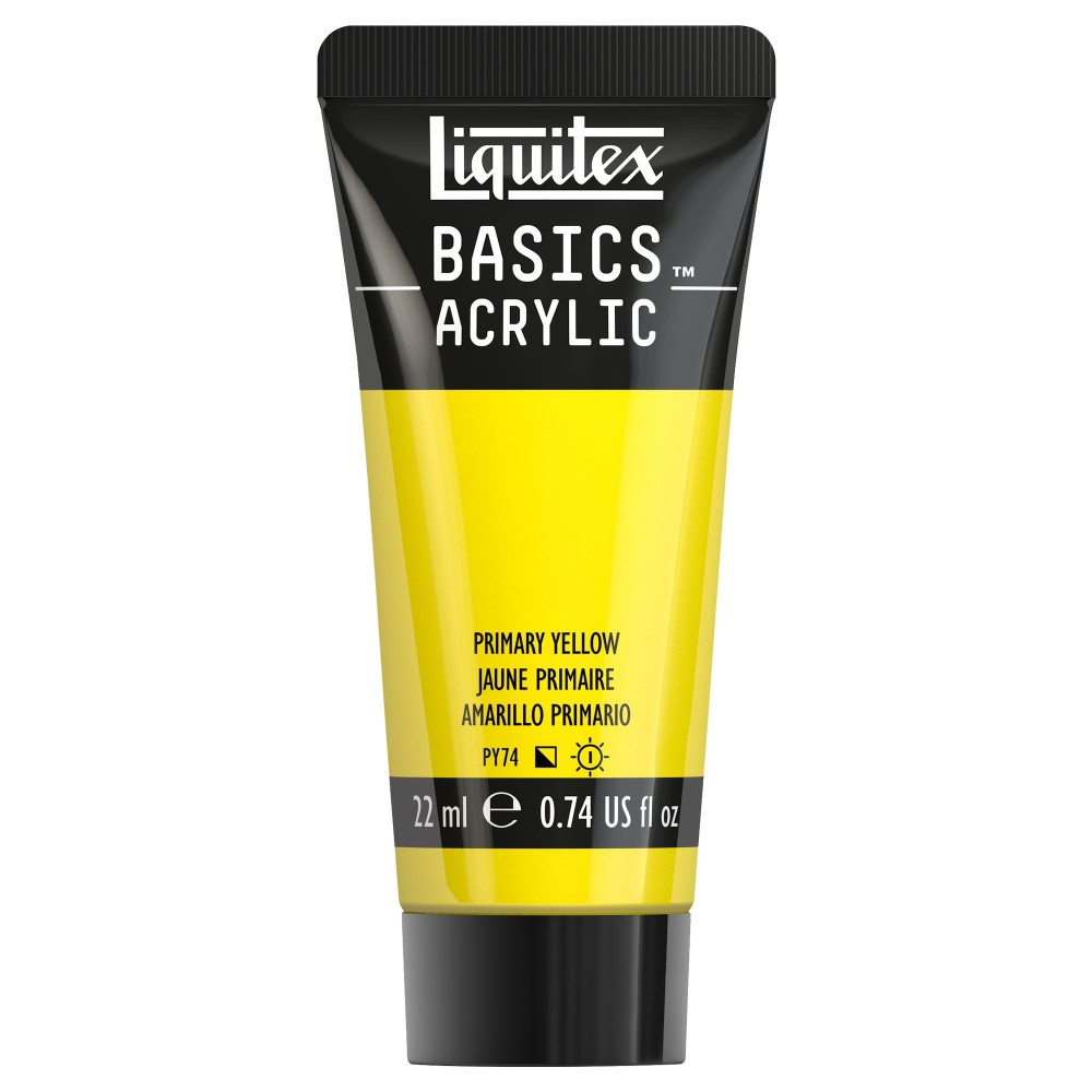 Farba akrylowa Basics Acrylic - Liquitex - 410, Primary Yellow, 22 ml