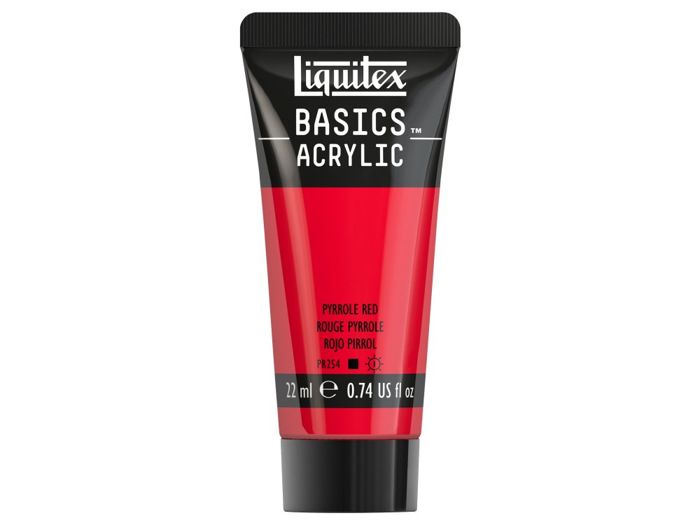 Basics Acrylic paint - Liquitex - 321, Pyrrole Red, 22 ml