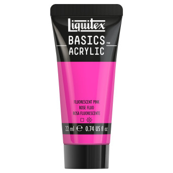 Farba akrylowa Basics Acrylic - Liquitex - 987, Fluorescent Pink, 22 ml