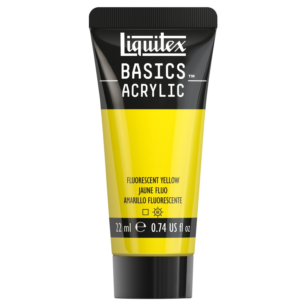 Farba akrylowa Basics Acrylic - Liquitex - 981, Fluorescent Yellow, 22 ml