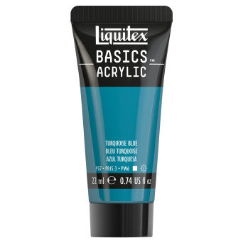 Farba akrylowa Basics Acrylic - Liquitex - 046, Turquoise Blue, 22 ml