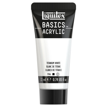 Farba akrylowa Basics Acrylic - Liquitex - 432, Titanium White, 22 ml