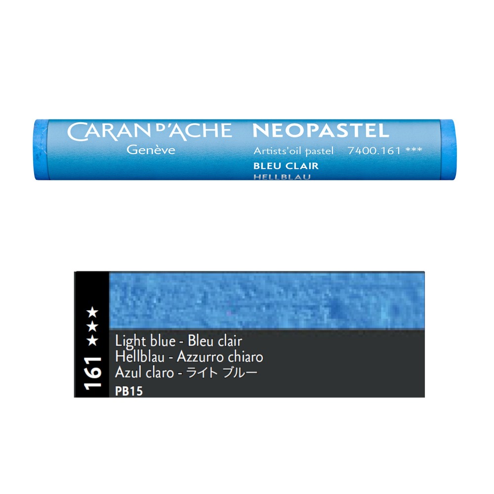 Neopastel Artists' oil pastel - Caran d'Ache - 161, Light Blue