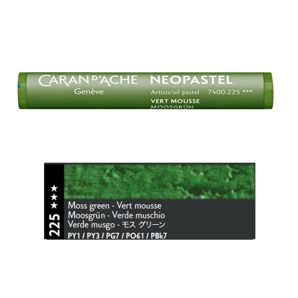 Pastel olejna Neopastel - Caran d'Ache - 225, Moss Green