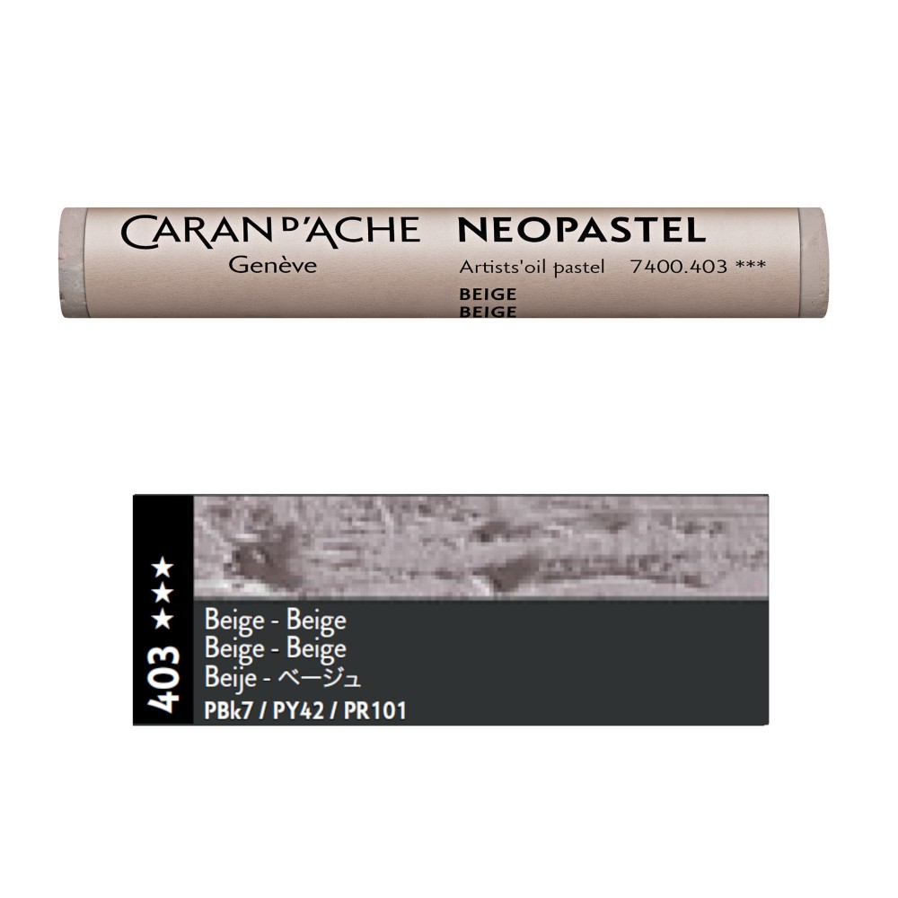 Neopastel Artists' oil pastel - Caran d'Ache - 403, Beige