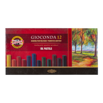 Zestaw pasteli olejnych Gioconda Oil Pastels - Koh-I-Noor - 12 kolorów