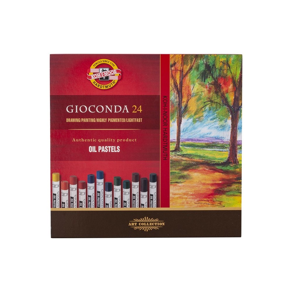 Zestaw pasteli olejnych Gioconda Oil Pastels - Koh-I-Noor - 24 kolory