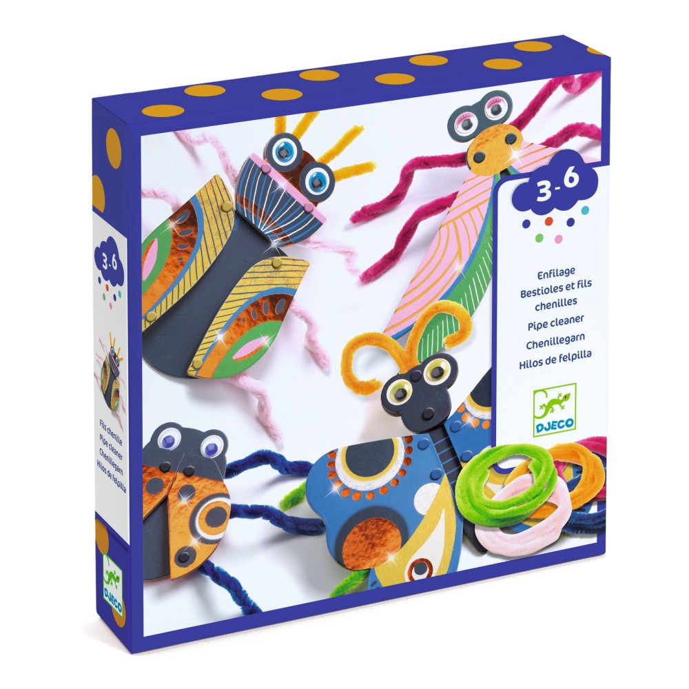 Art set for kids - Djeco - Shiny Worms