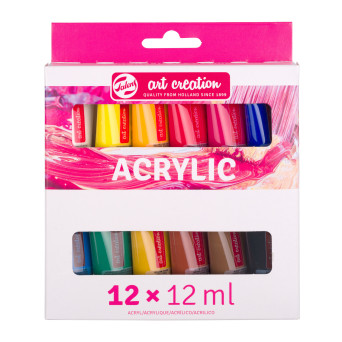 Set of acrylic paints - Talens Art Creation - 12 colors x 12 ml
