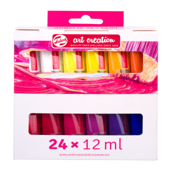 Set of acrylic paints - Talens Art Creation - 24 colors x 12 ml