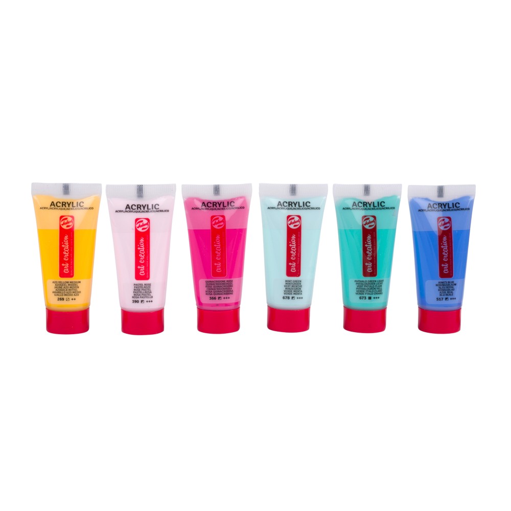 Set of acrylic paints, Caribbean - Talens Art Creation - 6 colors x 12 ml