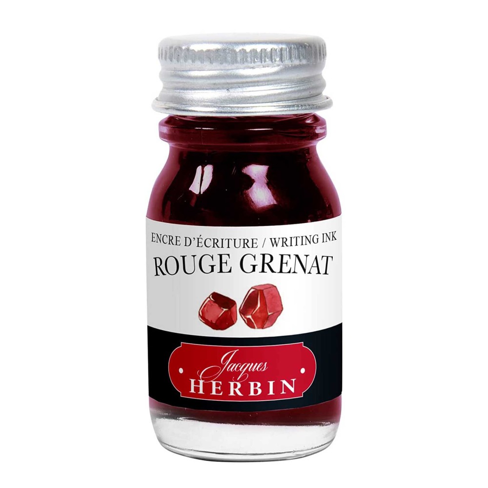 Ink bottle - J.Herbin - Rouge Grenat, 10 ml
