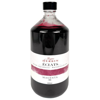 Éclats Watercolor fine art ink - J.Herbin - 300, Magenta, 1l