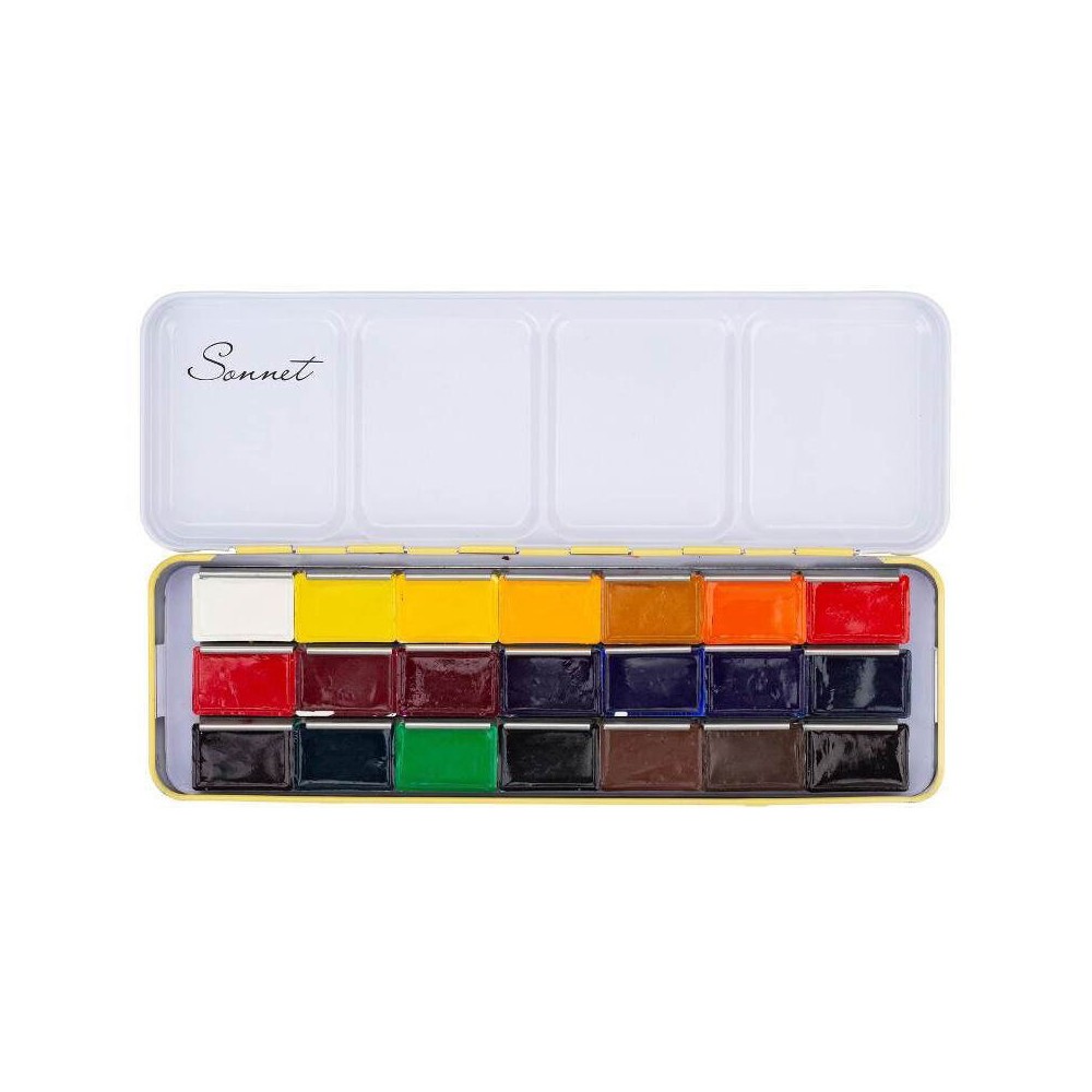 Set of watercolor paints Sonnet - St. Petersburg - 21 colors
