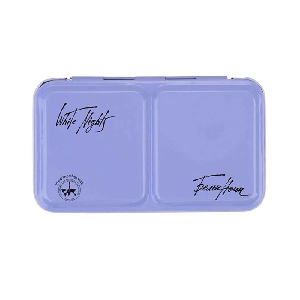Metal case, pocket box for watercolor pans - St. Petersburg - 12 pcs.
