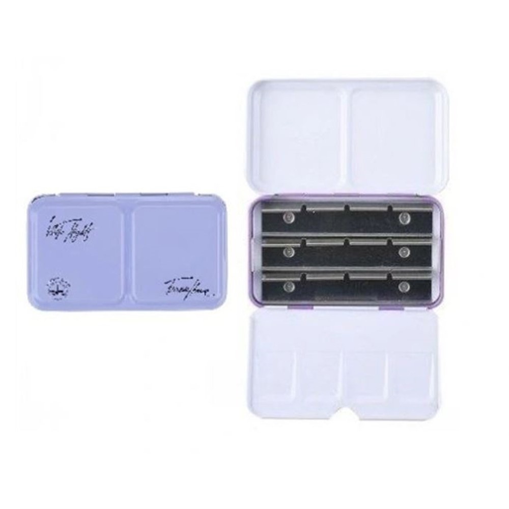 Metal case, pocket box for watercolor pans - St. Petersburg - 12 pcs.