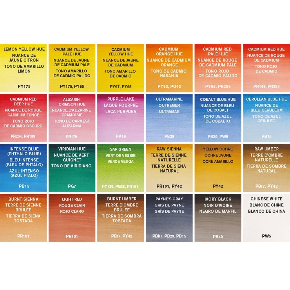 Watercolors Cotman Studio set - Winsor & Newton - 24 colors