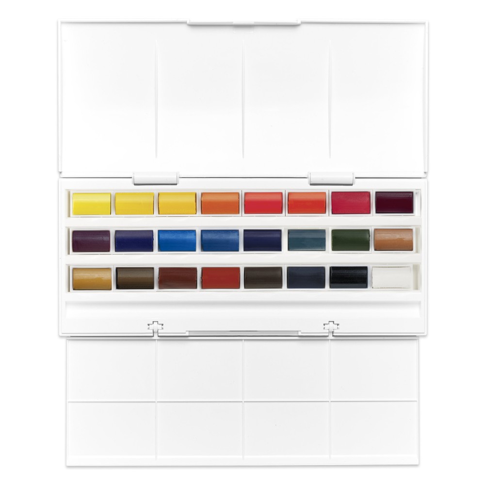 Zestaw farb akwarelowych Cotman Studio - Winsor & Newton - 24 kolory