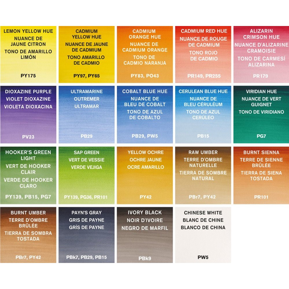 Watercolors Cotman Mixed Travel Set - Winsor & Newton - 20 pcs.