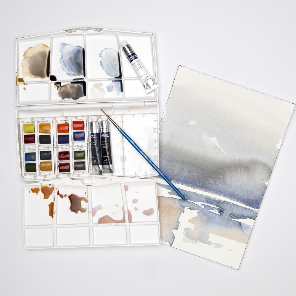 Watercolors Cotman Mixed Travel Set - Winsor & Newton - 20 pcs.