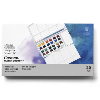 Zestaw farb akwarelowych Cotman Travel - Winsor & Newton - 25 szt.