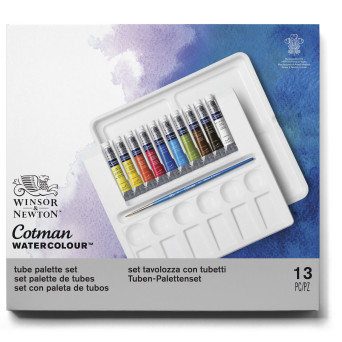 Watercolors Tube Palette Set - Winsor & Newton - 13 pcs.