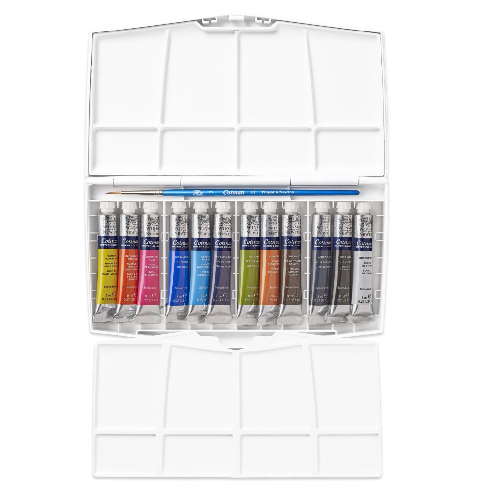 Watercolors Tube Travel Set - Winsor & Newton - 13 pcs.
