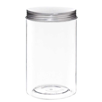 Plastic jar with lid - DpCraft - 8,5 x 15 cm